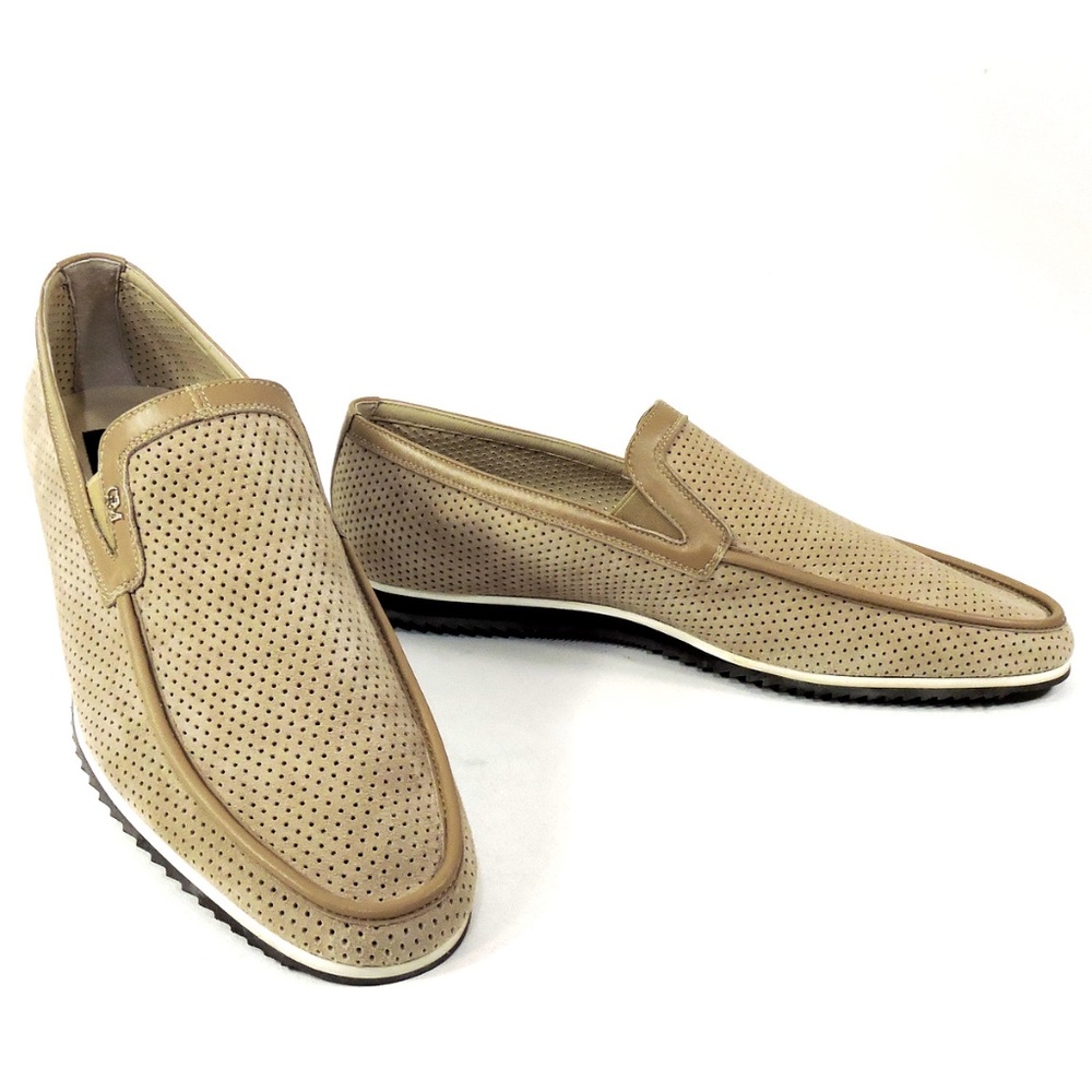 GOODMAN 🇮🇹 MEN'S BROWN SUEDE COMFORT FLAT LOAFERS